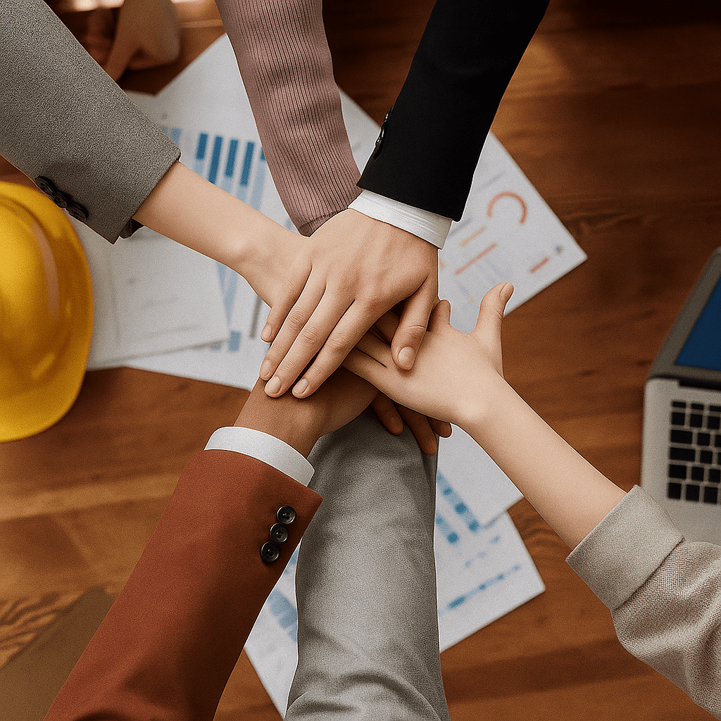 Zespół ekspertów BHP podczas spotkania